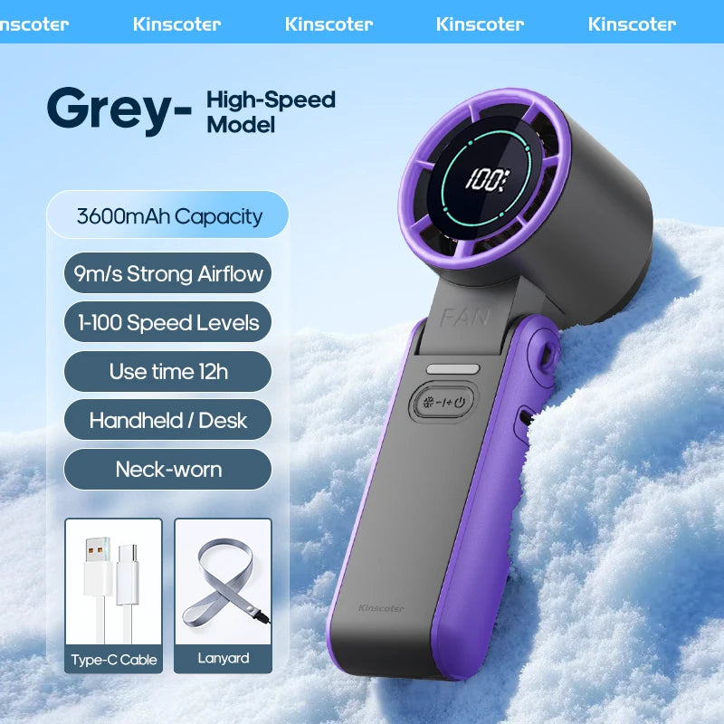 KINSCOTER Portable Air Cooling Turbo Fan