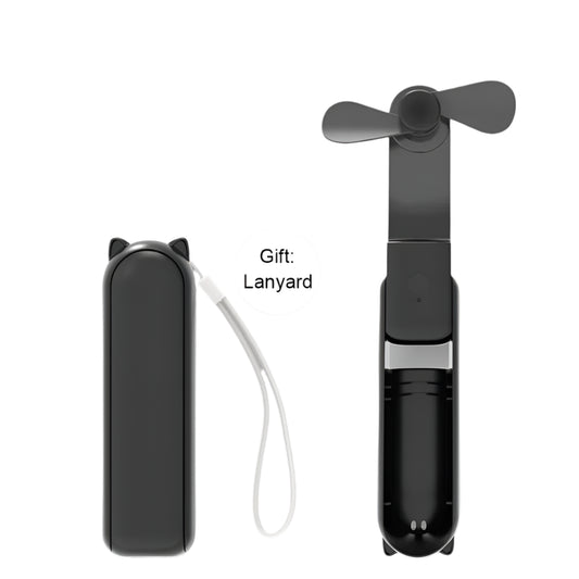 Mini Handheld Pocket Fan With Power Bank